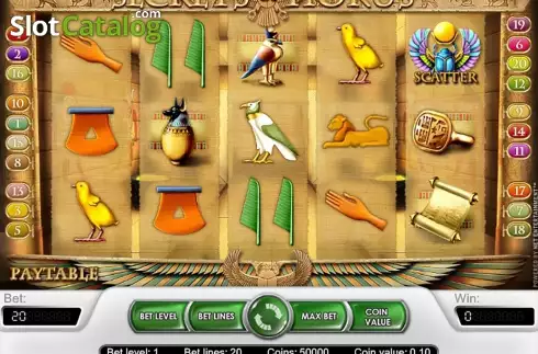 Скрин2. Secrets of Horus слот
