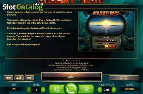 Скрин7. Silent Run слот
