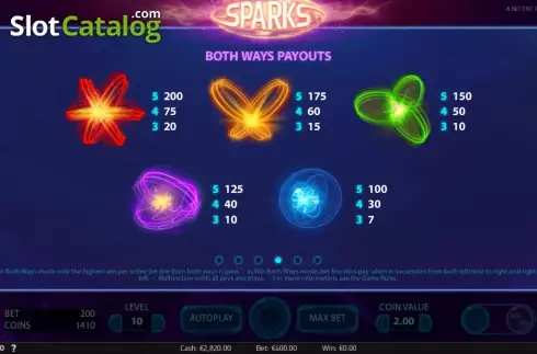 Скрин8. Sparks слот