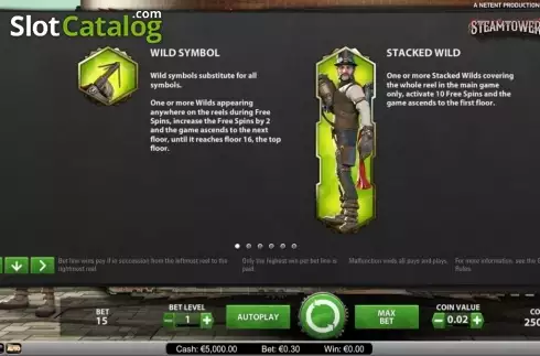 Скрин6. Steam Tower слот