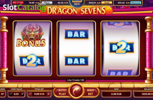 Скрин4. Dragon Sevens слот
