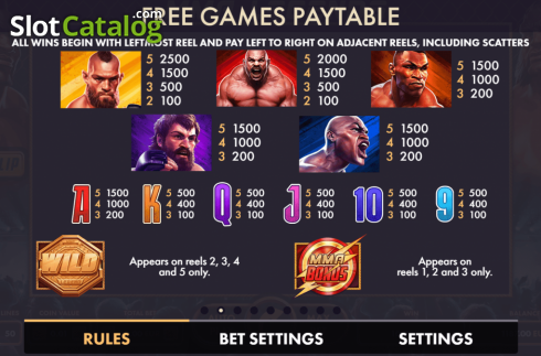 Скрин6. MMA Legends слот