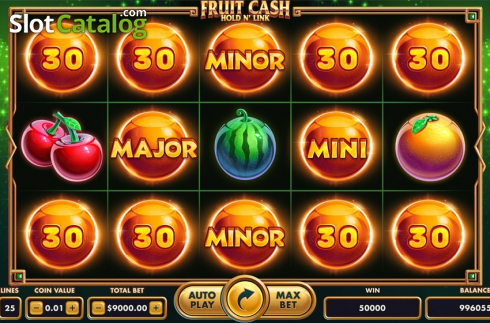 Скрин2. Fruit Cash Hold n'Link слот