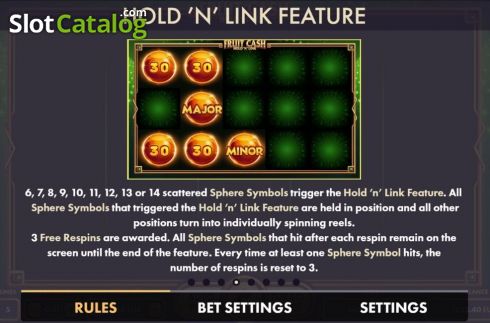 Скрин8. Fruit Cash Hold n'Link слот