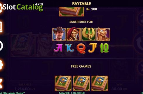 Скрин7. Book of Nile Magic Choice слот