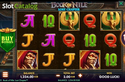 Скрин2. Book of Nile Lost Chapter слот