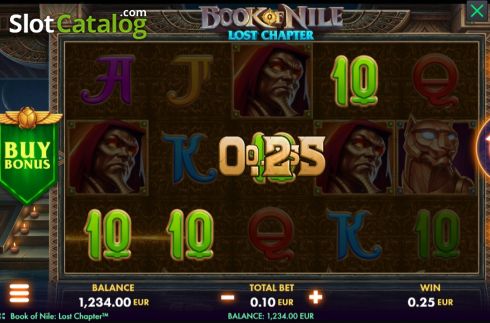 Скрин4. Book of Nile Lost Chapter слот