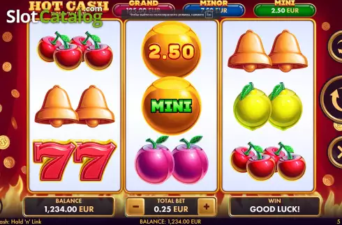 Скрин3. Hot Cash Hold 'n' Link слот