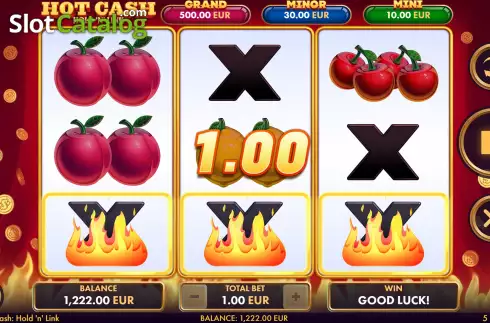 Скрин4. Hot Cash Hold 'n' Link слот