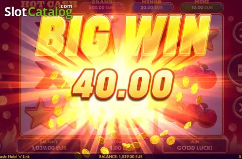 Скрин7. Hot Cash Hold 'n' Link слот