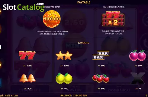 Скрин8. Hot Cash Hold 'n' Link слот