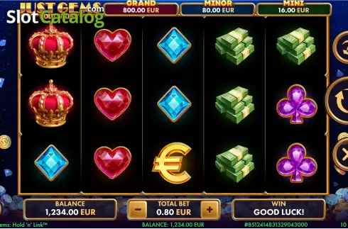 Скрин3. Just Gems: Hold 'n' Link слот