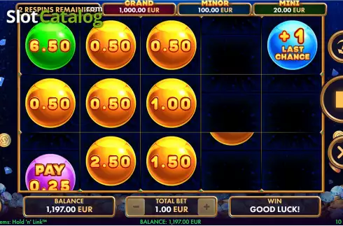 Скрин7. Just Gems: Hold 'n' Link слот