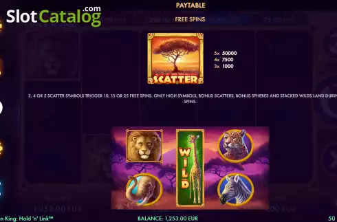 Скрин7. African King Hold'n'Link слот