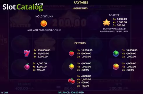 Скрин5. Royal Fruits 5 слот