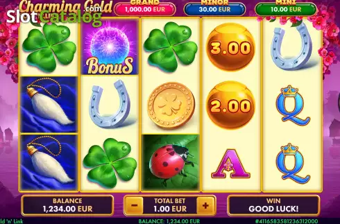 Скрин3. Charming Gold: Hold ‘n’ Link слот