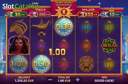 Скрин4. Aladdins Chest слот