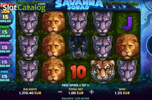 Скрин7. Savanna Squad слот