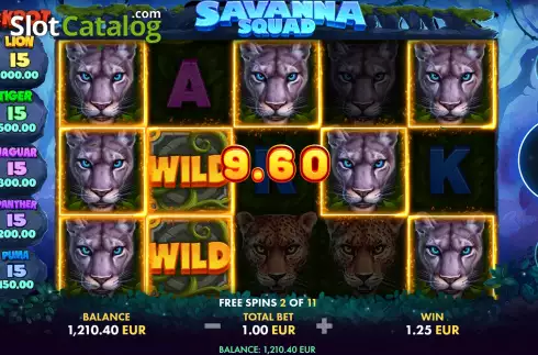 Скрин8. Savanna Squad слот