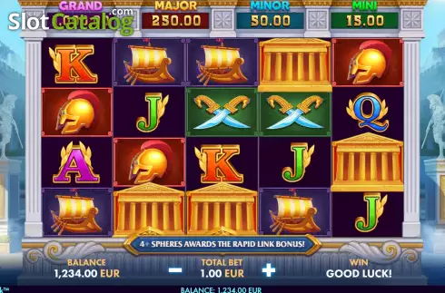 Скрин2. Pompeii Gold Rapid Link слот