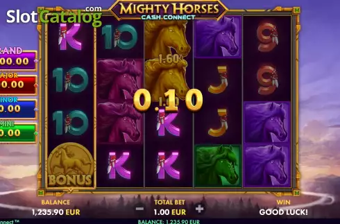 Скрин3. Mighty Horses Cash Connect слот