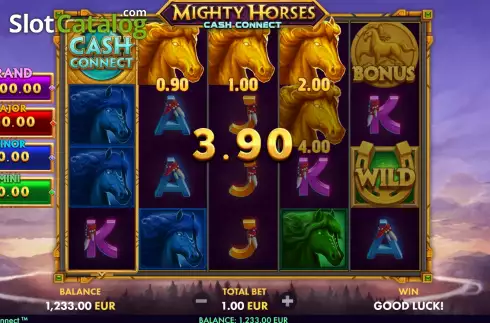 Скрин4. Mighty Horses Cash Connect слот