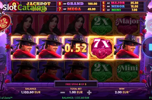 Скрин8. Power of Zorro слот