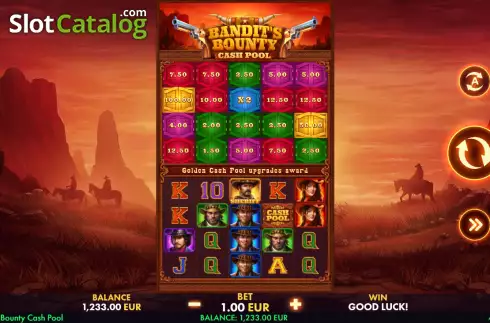 Скрин2. Bandit's Bounty Cash Pool слот