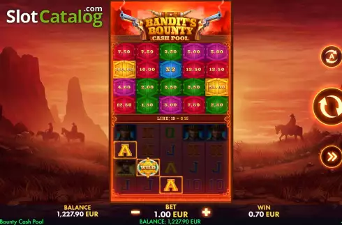 Скрин4. Bandit's Bounty Cash Pool слот