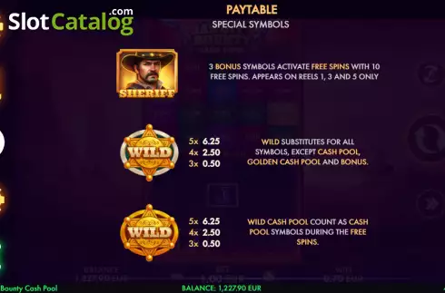 Скрин9. Bandit's Bounty Cash Pool слот