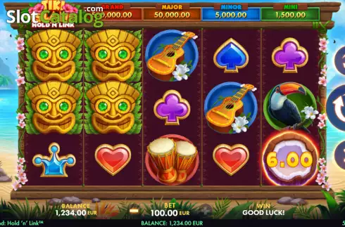 Скрин2. Tiki Island: Hold ‘N’ Link слот
