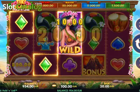 Скрин3. Tiki Island: Hold ‘N’ Link слот