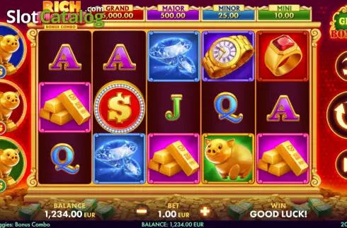 Скрин2. Rich Piggies Bonus Combo слот