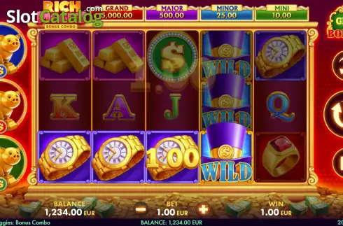Скрин3. Rich Piggies Bonus Combo слот