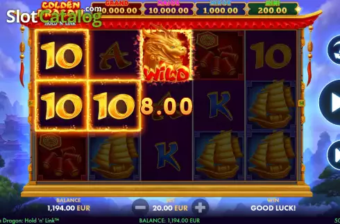 Скрин3. Golden Dragon Hold 'N' Link слот