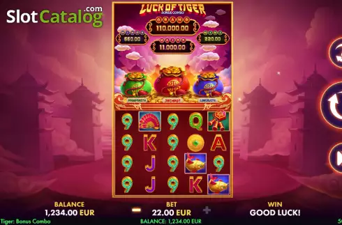 Скрин2. Luck of Tiger слот