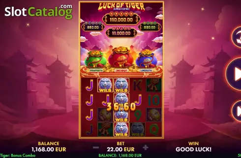 Скрин3. Luck of Tiger слот