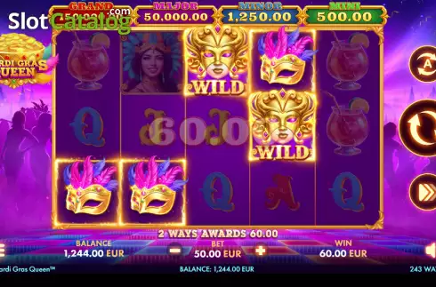 Скрин3. Mardi Gras Queen слот