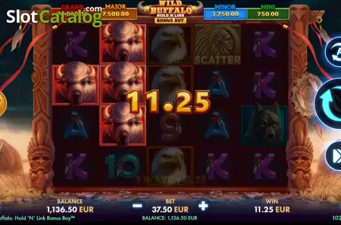 Скрин3. Wild Buffalo Hold 'N' Link Bonus Buy слот