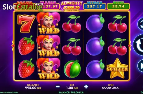 Скрин2. Almighty Joker 20 слот