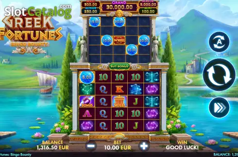 Скрин2. Greek Fortunes: Bingo Bounty слот