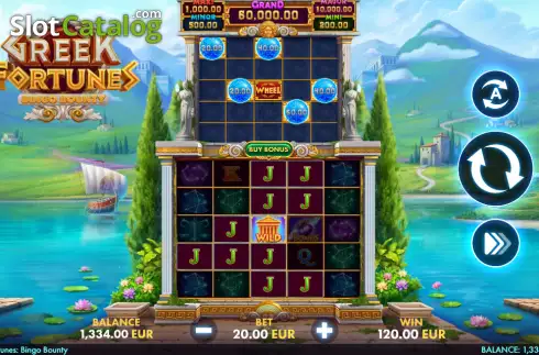 Скрин3. Greek Fortunes: Bingo Bounty слот
