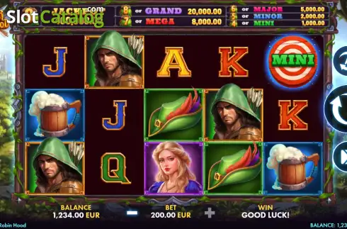 Скрин2. Power of Robin Hood слот