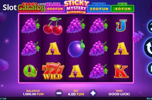 Скрин2. Sticky Mystery: Hold 'N' Link слот