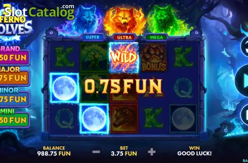 Скрин3. 3 Inferno Wolves слот