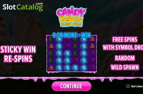 Скрин2. Candy Bears Sweet Wins слот
