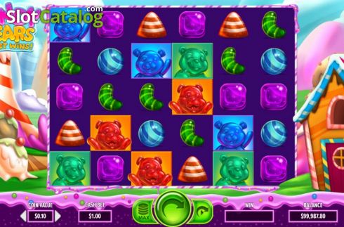 Скрин3. Candy Bears Sweet Wins слот