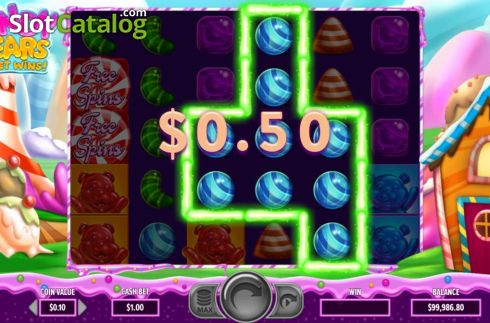 Скрин4. Candy Bears Sweet Wins слот