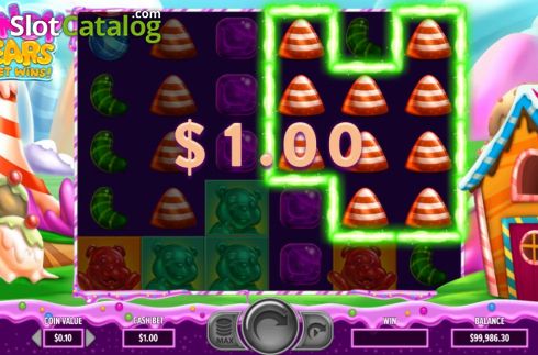 Скрин5. Candy Bears Sweet Wins слот