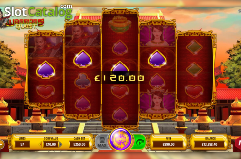 Скрин4. Warriors Quest слот